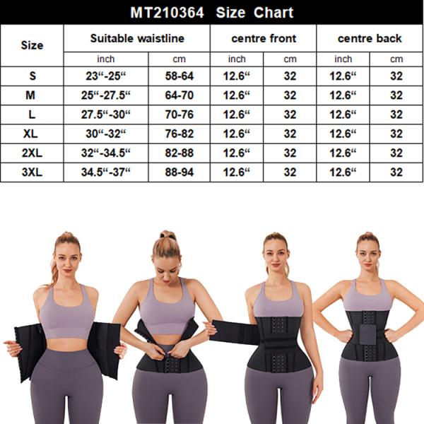 HEXIN Custom Logo Private Label Latex Waist Trainer Wrap for Slimming and Firm Control