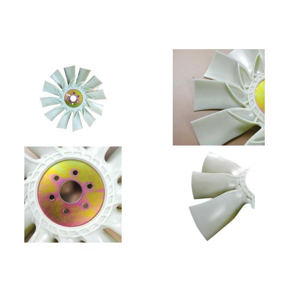 Iron Fan Radiator Assembly 6 Holes 12 Blades 4D95 Engine Excavator Parts