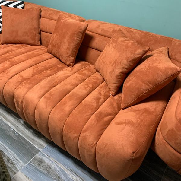 Matte Ecology Leather Upholstered Sofa Set Commercial Luxury Modern Furnitures Home