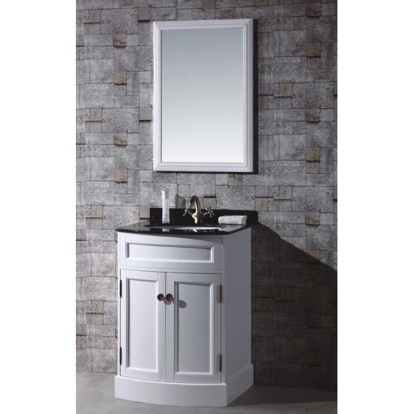 Cheap 24′′ Single Sink Bathroom Vanity Mirror Cabinet With Marble Countertop for sale