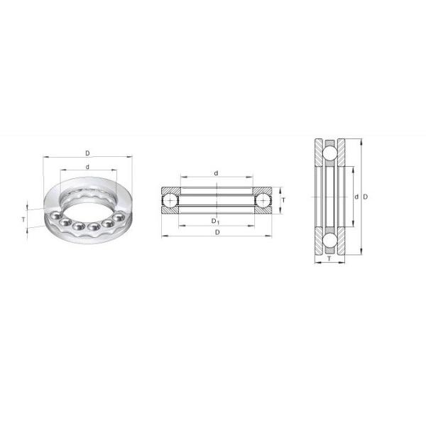 Thrust Ball Bearing Single Direction 51203 Thrust Bearing 17X35X12mm