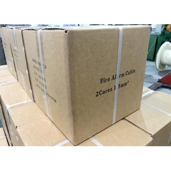 Flame And Smoke Alarm Fire Resistant Cable 2C 1.5MM2 Solid BC Shielded Electric Wire