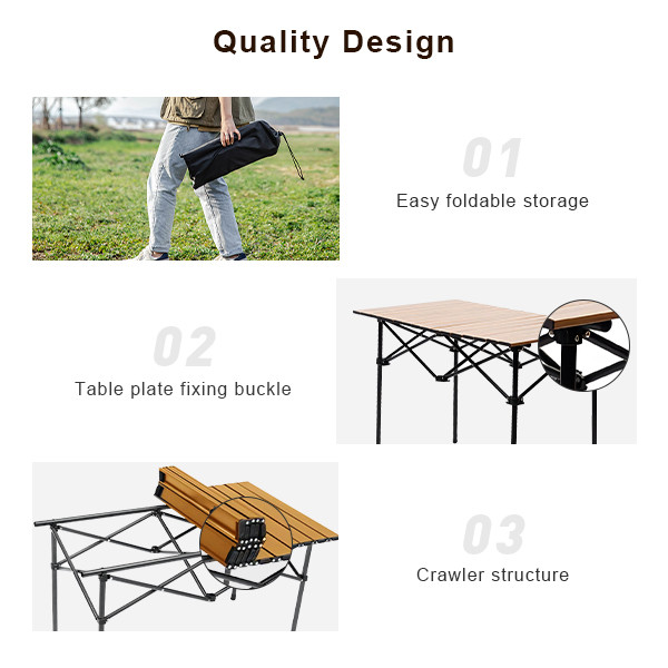 Outdoor Portable High Table Lightweight Folding Table For Camping