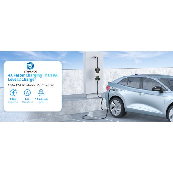 New Design EV Charging Station Type2 Adjustable LCD Display Real Data Of Charging Status