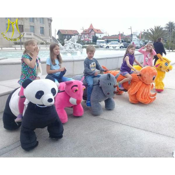 Hansel amusement park games electric riding panda machine used kiddie rides for sale