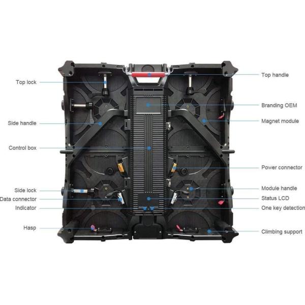 Energy Saving P3.91 LED Video Wall Display For Advertising Full Color