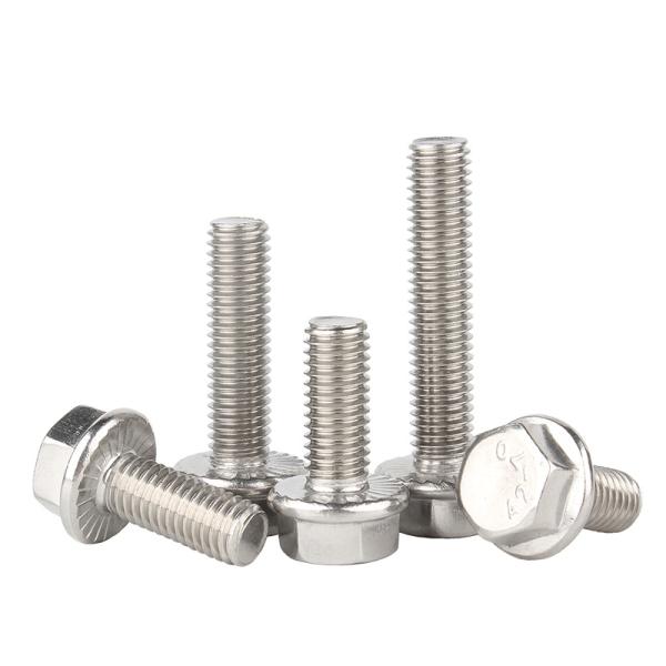 DIN6921 Grade 10.9 Outer Hexagonal Flange Bolt with Padded Flower Teeth Hex Bolt