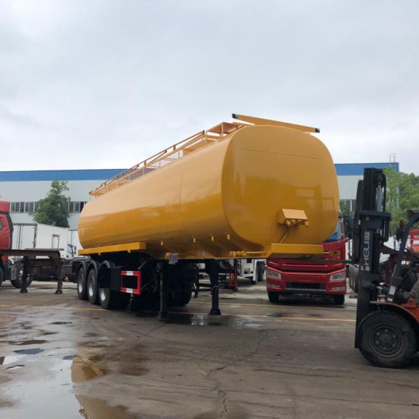45000L Aluminum Oil Tanker Trailer Tri Axle Fuel Tank Semi Trailer