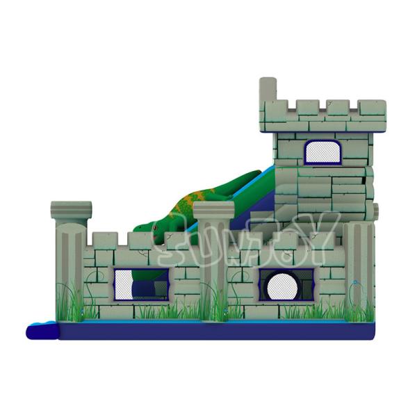 Quadruple Stitches 0.55mm Plato Inflatable Bouncy Castle