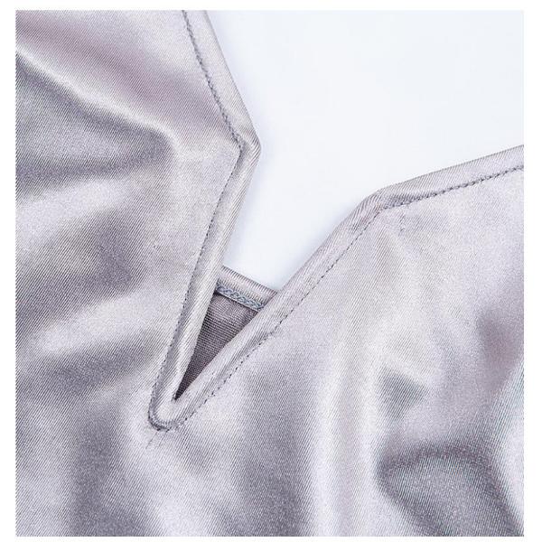 European and American solid color low-cut V-neck suspender dress sexy nightclub party 3 colors in stock