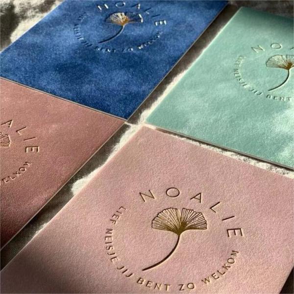 Pink Gold Foil Wedding Thank You Cards Stickers Small Business Packaging Card Printing Services