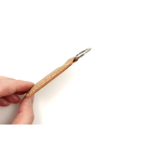 Cork Engraved Leather Keychain