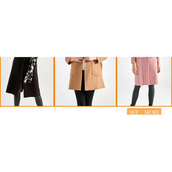 Half Sleeves Women Woolen Dress Coat Wool Jackets For Autumn Winter