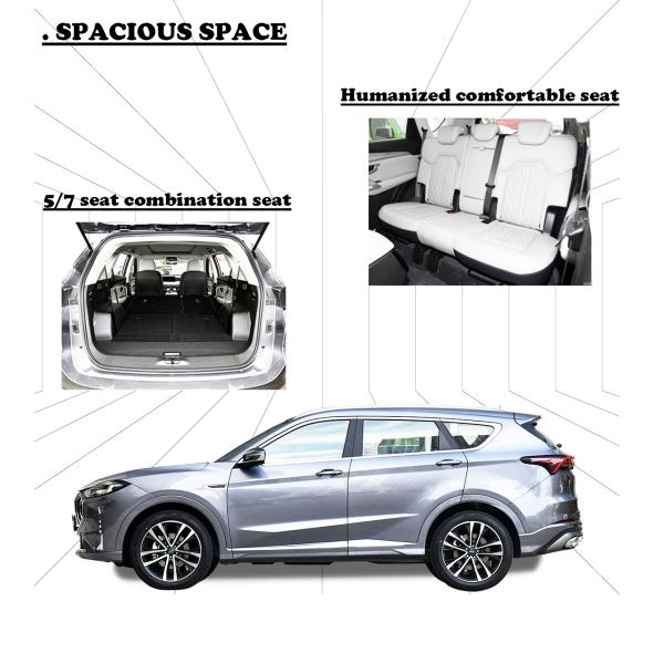 Suv Gasoline Car For Chery Rear Suspension Type Multi-link Independent Suspension Length Width Height mm 4590x1900x1685