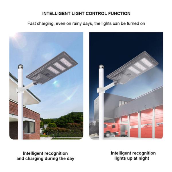 Integrated LED All in One Solar Street Lights with Durable Aluminum Housing for Outdoor Lighting