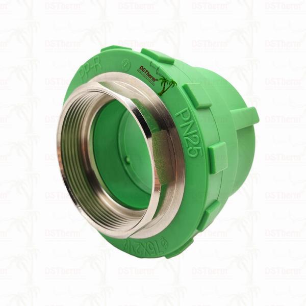 PPR Female Threaded Coupling Plastic PPR Pipe Fittings 75*2 1/2" Customized Size