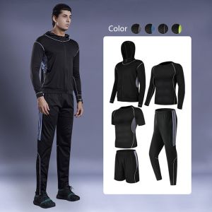 Fitness Men Cotton Polyester Running Wear Sports Training Suit