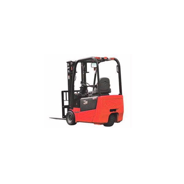 Three Wheel Electric Forklift Truck , 2 Ton Sit Down Battery Powered Pallet Truck