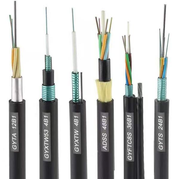 MDPE Jacket Outdoor Aerial Fiber Optic Cable 8.0mm Diameter