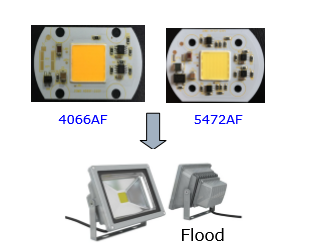 70W 220V Bridgelux SMD LED Module DOB Led Flood Light Module 5472AF