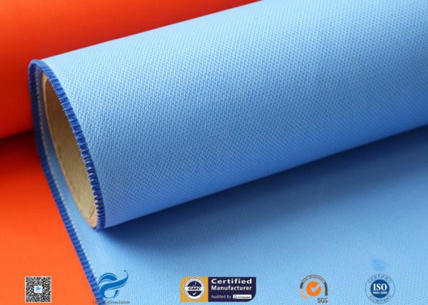 3732 Blue Silicone Coated Fiberglass Fabric Plain Weave High Temperature