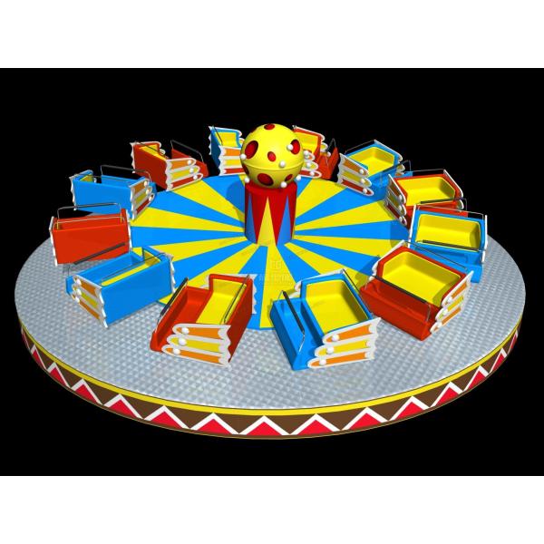 Thrilling Amusement Park Rides Games , Customized Size Flying Disco Tagada Rides
