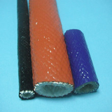 Easy to install Silicone Rubber Fiberglass Sleeving , Silicone Coated Sleeving