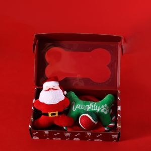 Buy cheap Christmas Pet Gift Set Knotted Frisbee Toy Ball Dog Chewing Accessories Holiday from wholesalers