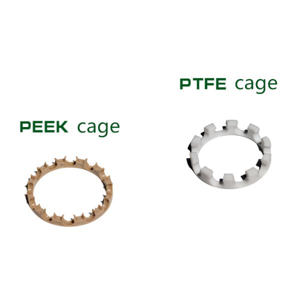 608 8x22x7mm Plastic Deep Groove Ball Bearing High Temperature ZrO2 Ceramic Balls