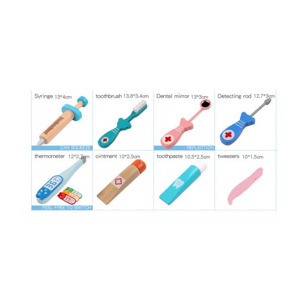 Doctor 17cm Wooden Miniature Kitchen Set Pretend Play