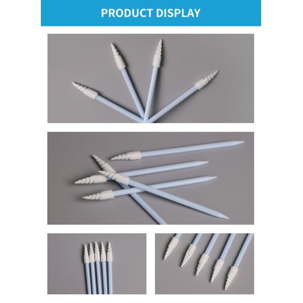 Pointed Spiral Head Foam Swab for Cleaning Keyboards Smart Phone Electronics