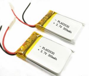 Quality 602030 pl602030 3.7v 300mah lithium polymer rechargeable battery for VR 3D glasses wholesale