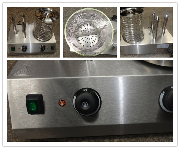 Commercial Electric Hot Dog Bun Warmer Machine With Single / Double Heating Tube