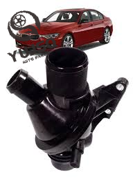 BMW N20 2.0L Engine Coolant Thermostat Housing Assembly with Sensors