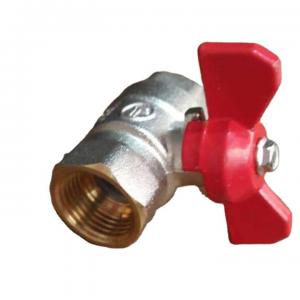 Quality 1/2inch Butterfly Handle Ball Valve Copper Ball Valve Dn15-Dn50  For Gas wholesale