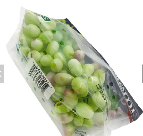 Storage Fruit Plastic Grape Bags Ziplock Customized Heavy Duty