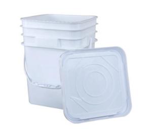 Quality Hygienic 5 Gallon Water Tank Polyethylene High Density 20L White Bucket wholesale