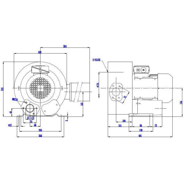 High Pressure Air Ring Blower For Aquaculture Bio - Gas Transfer