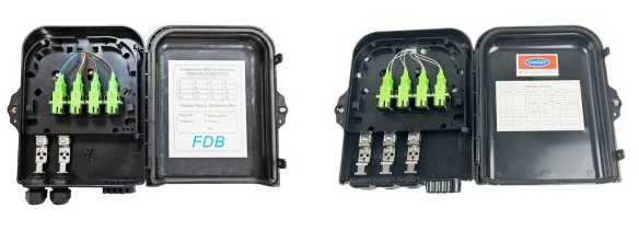 Outdoor Wall Mounted And Pole Mount Fiber Optic Termination Box For FTTH Applications