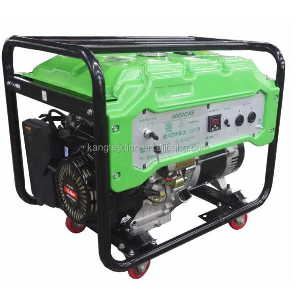 5KW Portable Gasoline Generator KT-6600CX Hand Start/Electric Starting 188F Engine Type