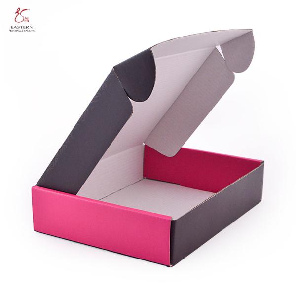 Cool Design Empty Corrugated Cardboard Shipping Boxes Folded 4c Offset Printing