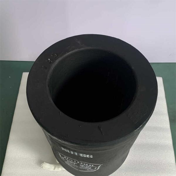 Cylindrical Induction Furnace Crucible Energy Saving Carborundum Large Graphite Crucible