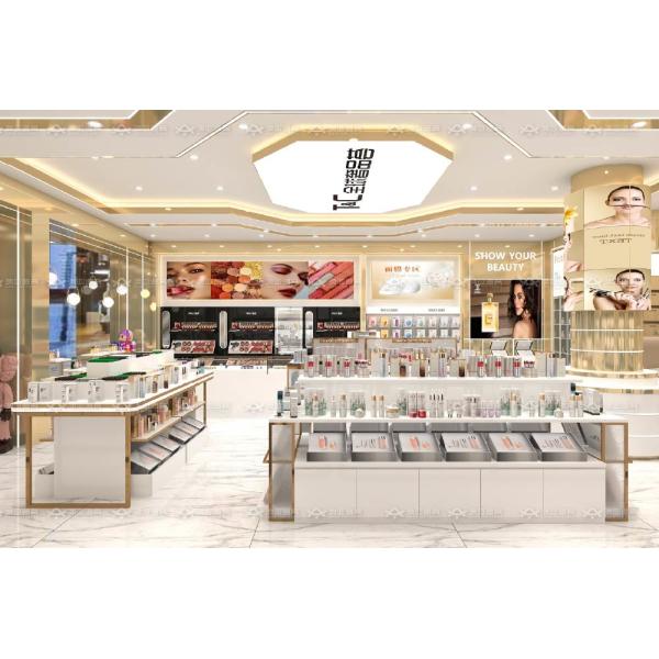 TJiS-B1-1 Multi-Directional Lighting System Skincare Display Cabinet for Airports