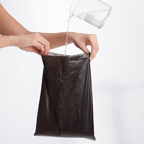Green Eco Friendly PLA Bags For Kitchen , Office Biodegradable Bathroom Trash Bags