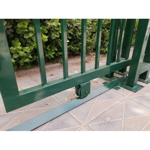 ISO14001 Sliding Door Welded Metal Garden Fence Gate