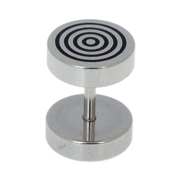 Top Fashion Trendy Brincos Brinco Earings Gothic Jewelry Stainless Steel Plain Men's Ear Studs Barbell Earrings