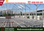 New Design 30m Width Clear Span aluminum Buildings With Glass Wall 800 Sqm Area