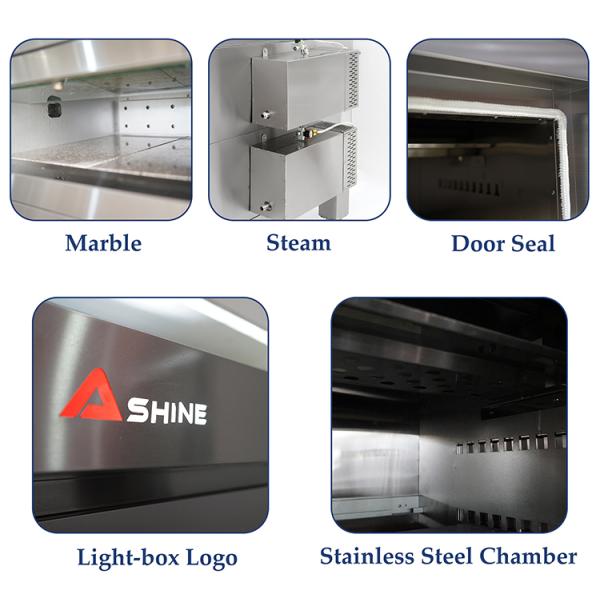 Professional Stainless Steel Gas Oven For Bakery With Glass Window