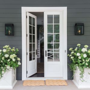 Quality Garden Villa Hinged Aluminum Screen Doors Electrophoresis wholesale