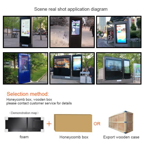 65 " LCD Touch Screen Digital Signage 5ms Response Time Outdoor For Privacy